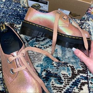 Dr. Martens Pink Iridesecent/holographic shoesRARE
